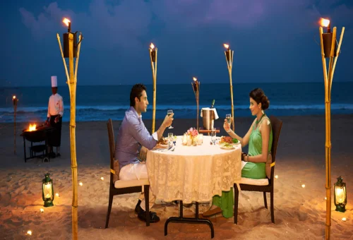 Candle light Dinner at the Beach Candlelight Dinner Setup Rates in Alleppey