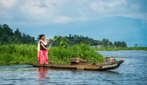 Boat Ride On Loktak Lake.