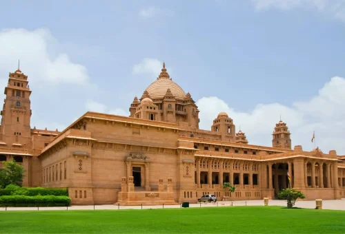 Umaid Bhawan Palace in Jodhpur, Rajasthan – a grand heritage hotel blending Indo-colonial architecture with royal history