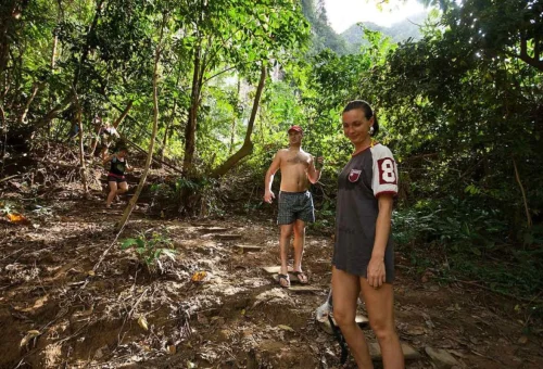 Jungle trekking in Khao Sok National Park Thailand