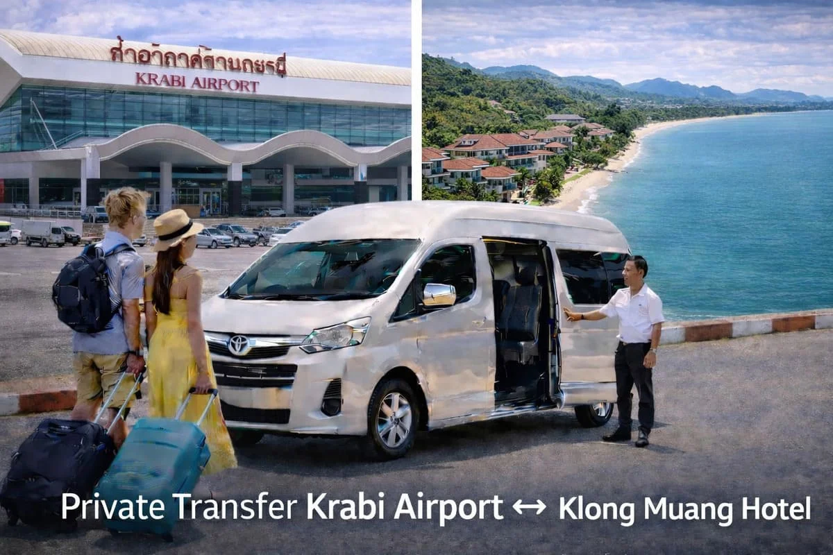Krabi Airport to Klong Muang Hotel Private Transfer