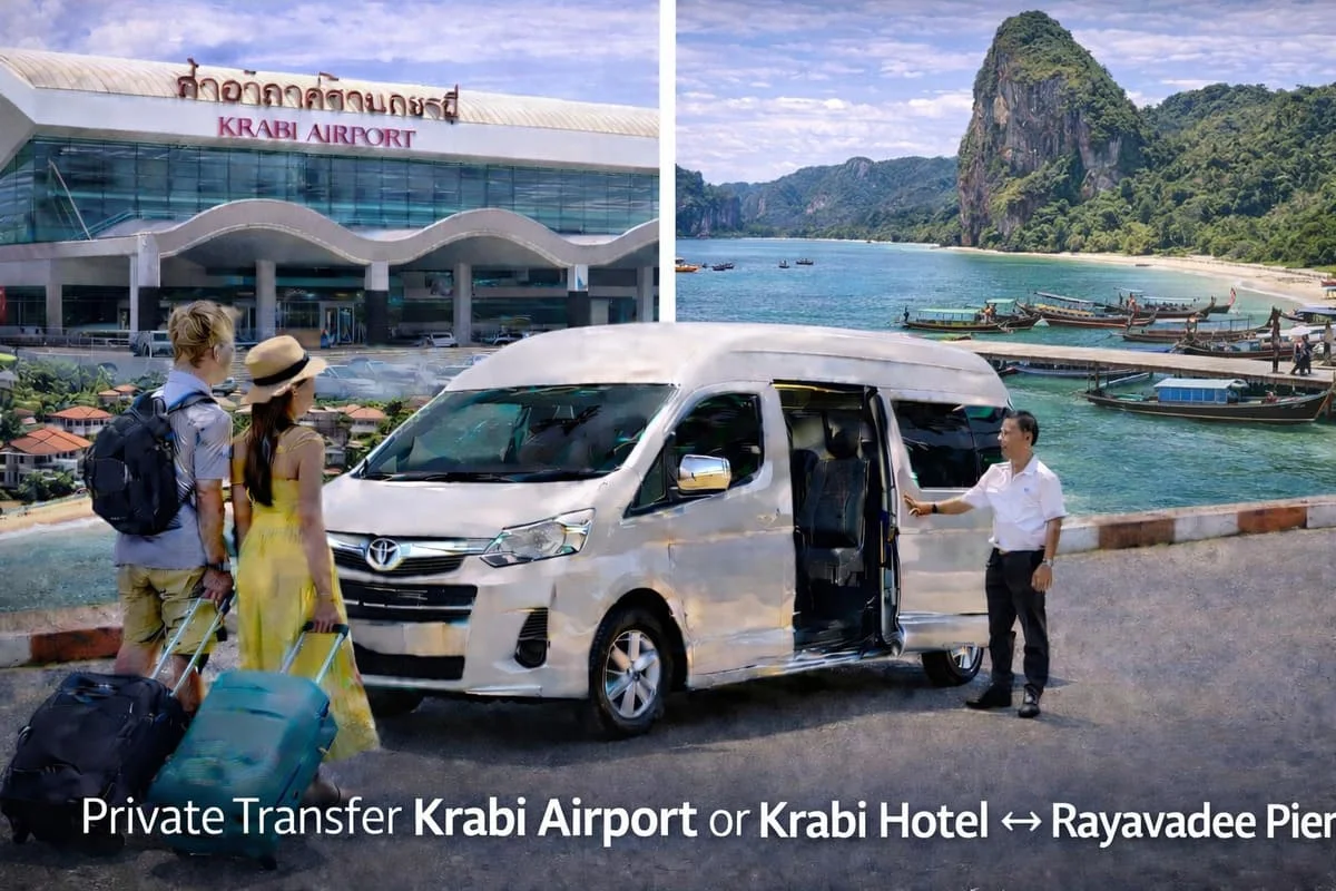 Krabi Airport to Rayawadee Pier Private Transfer