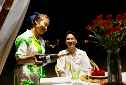 sunset beach dining Phuket Travel Store experience