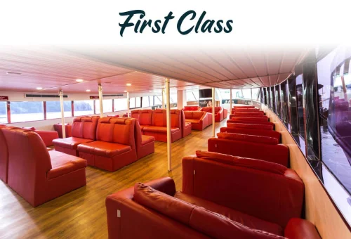 High-speed ferry boat traveling from Phuket to Phi Phi Islands