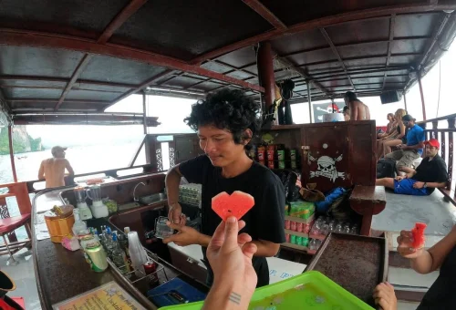 Snorkeling Phi Phi Islands pirate boat tropical fish coral reef