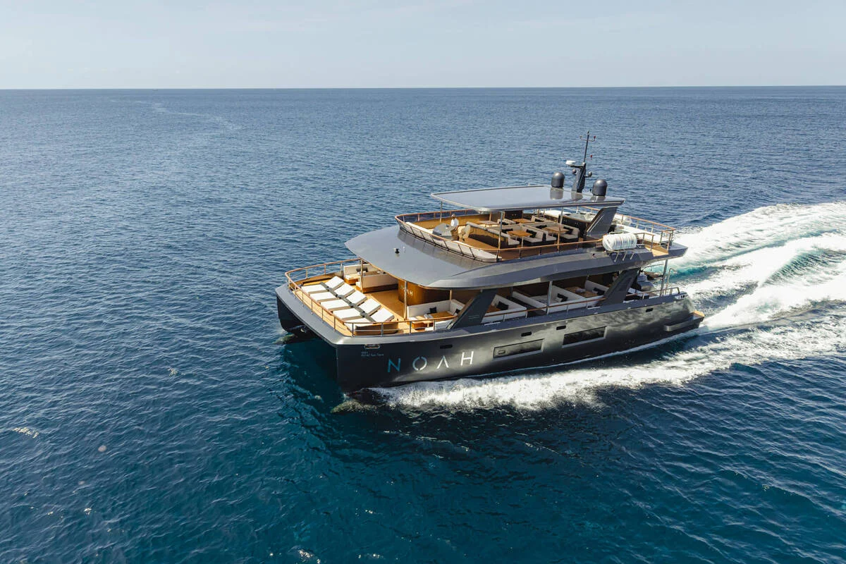 Luxury Catamaran Aerial