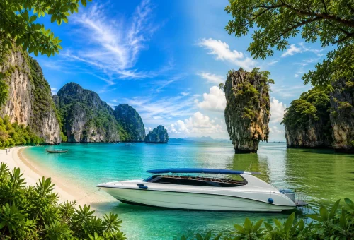 Private VIP speedboat tour from Phuket to Phi Phi and James Bond Island