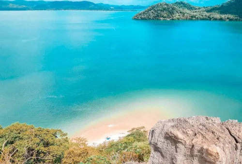 Turquoise sea and tropical islands viewed from a private Krabi speedboat tour