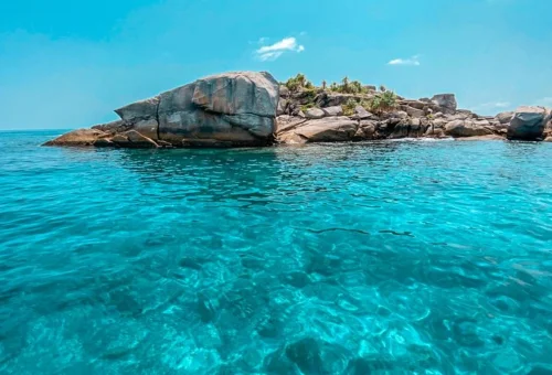 Traveler enjoying a Similan Islands private day trip from Phuket