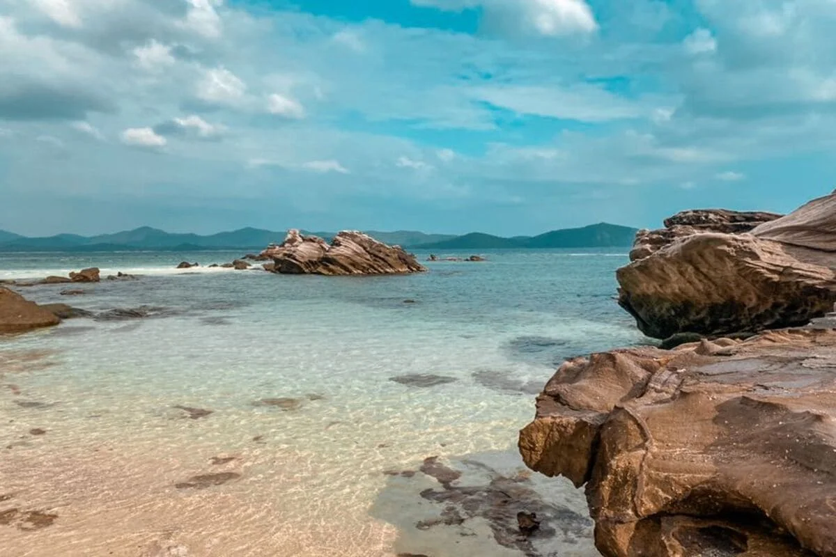 Khai Islands family beach with turquoise sea near Phuket Thailand