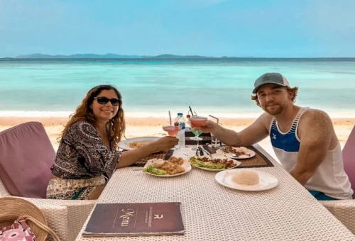 Beach lunch at Raya Yai Island during private Phuket island tour