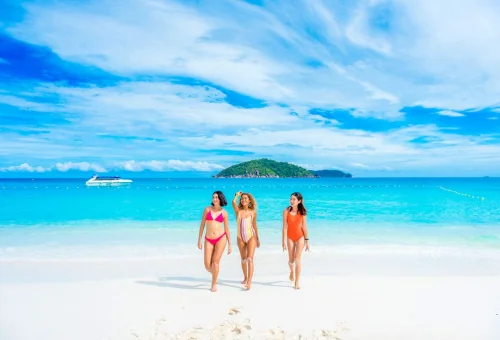 White sand beach at Similan Islands Thailand