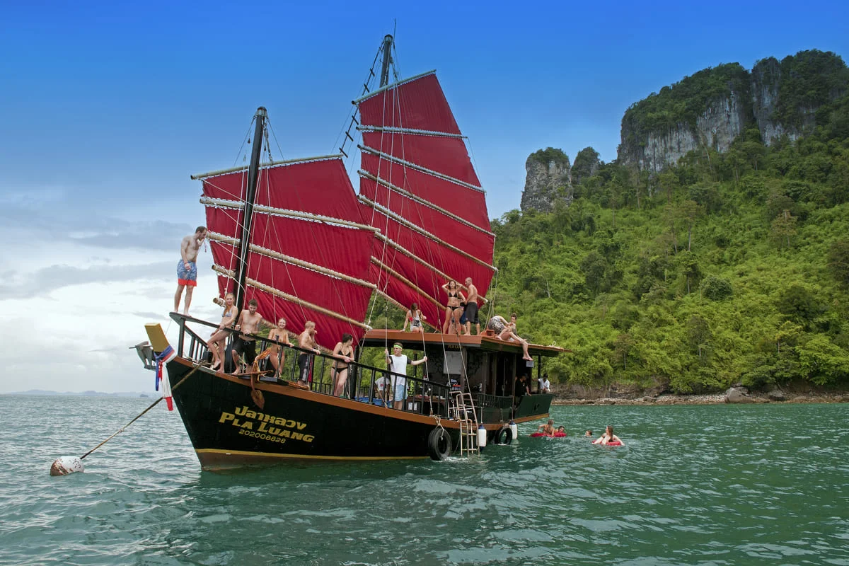 Krabi 4 Islands Sunset Cocktail Cruise Red Sails