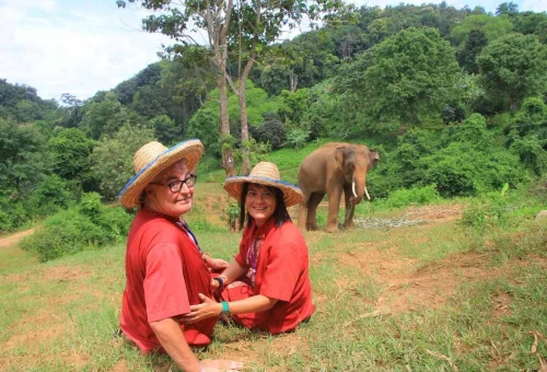 Chiang Mai Elephant Caring Experience Couple 02