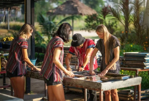Pattaya Elephant Poop Paper Workshop