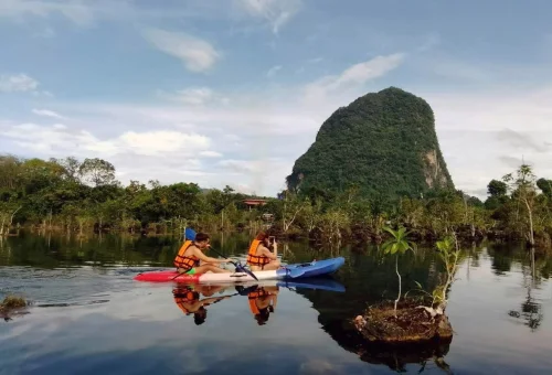 Krabi Klong Root Kayaking Limestone Mountain