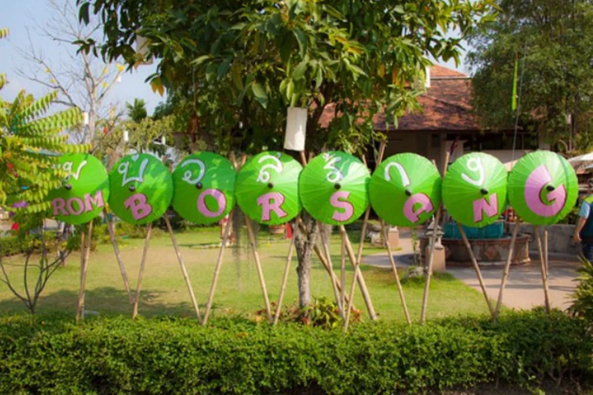 Bo Sang umbrella village near San Kamphaeng Chiang Mai