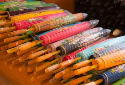San Kamphaeng Traditional Paper Umbrellas Chiang Mai