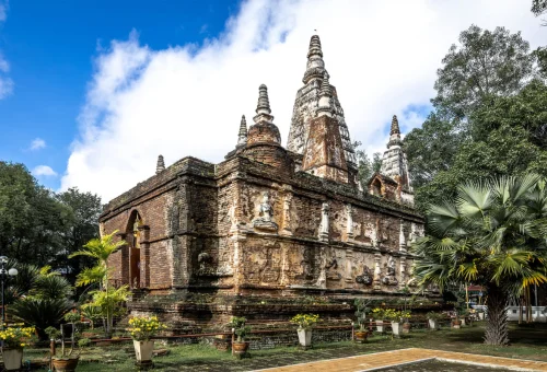 Chiang Mai Ancient Buddhist Temple Chedi