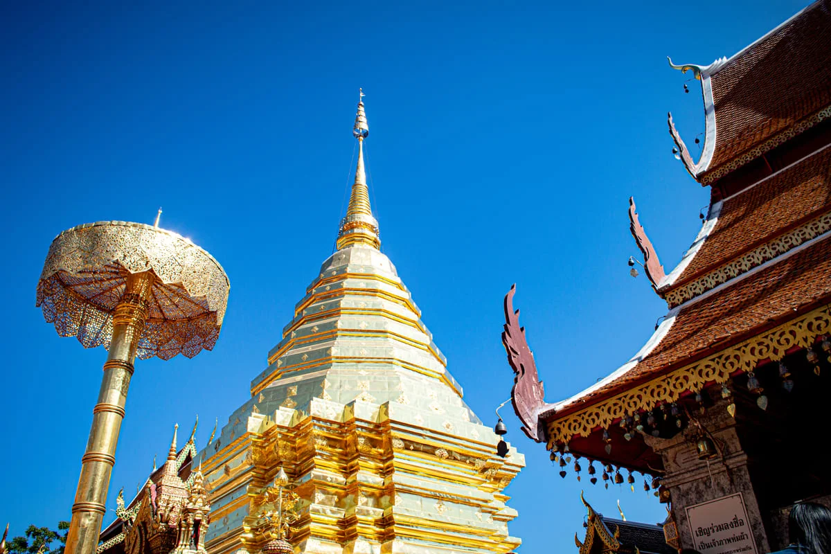 Doi Suthep Golden Chedi Chiang Mai Temple