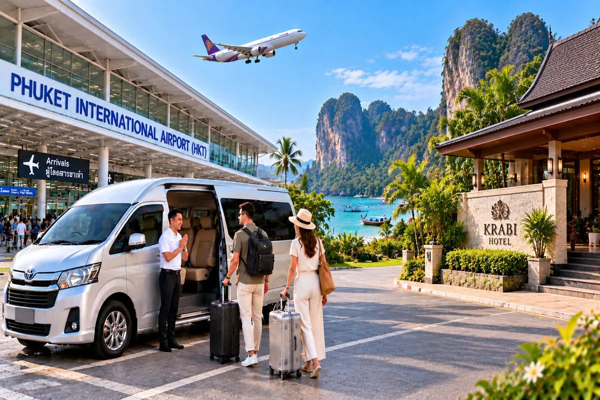 Spacious private minivan for travel across Thailand