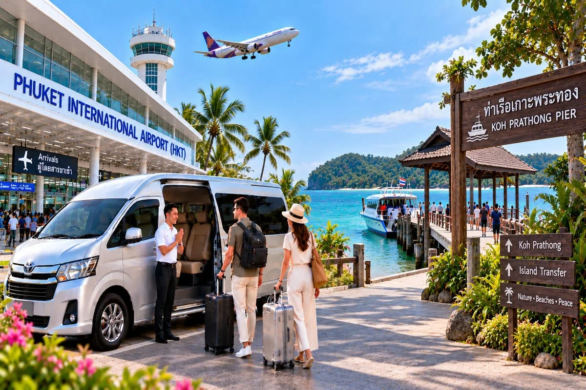 Luxury minivan interior for private Thailand transfers