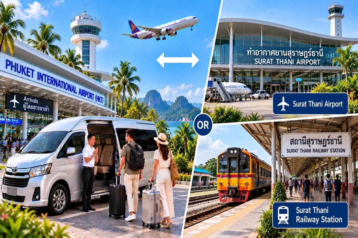 Private minivan transfer from Phuket across Thailand