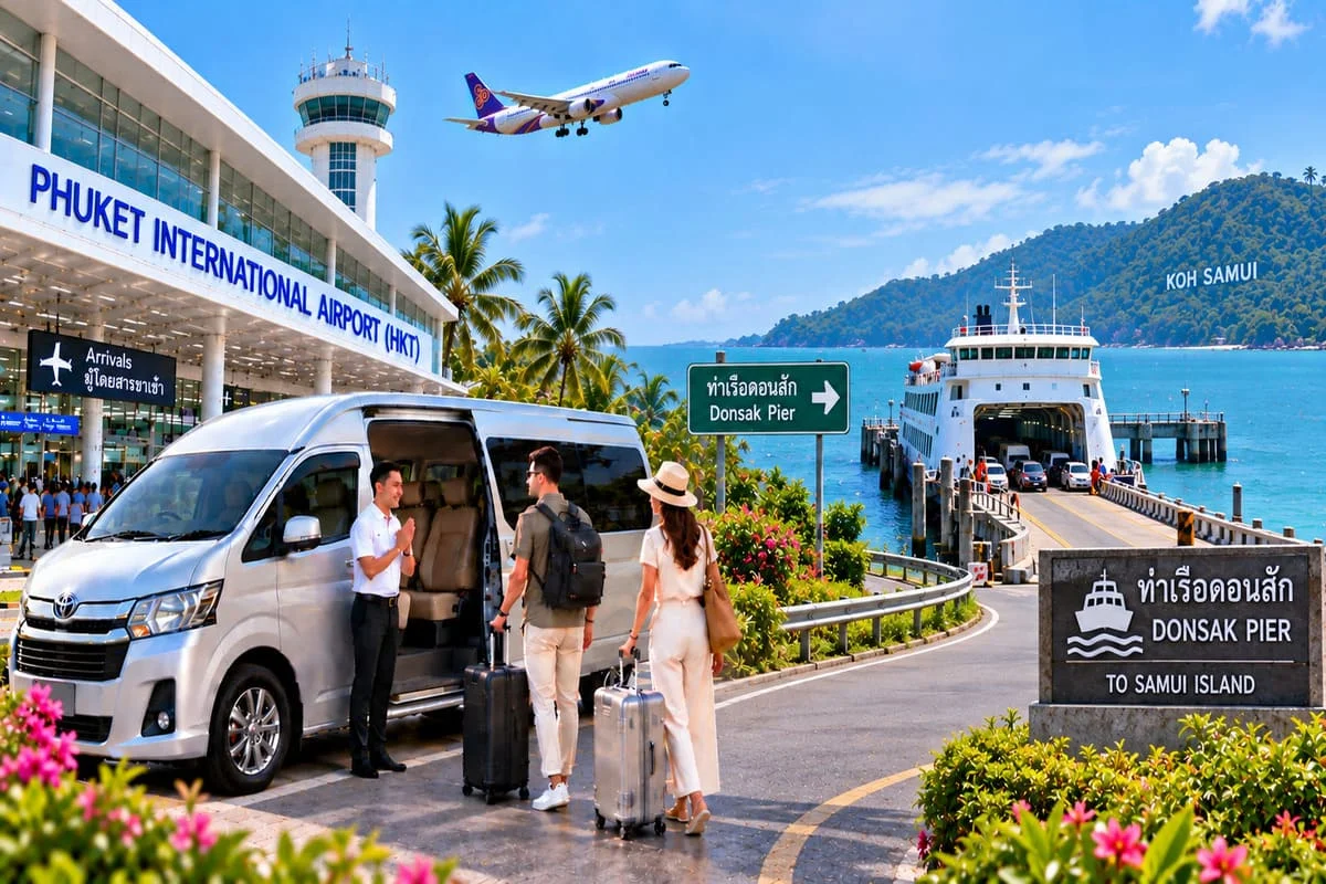Private transfer vehicle for long distance Thailand travel