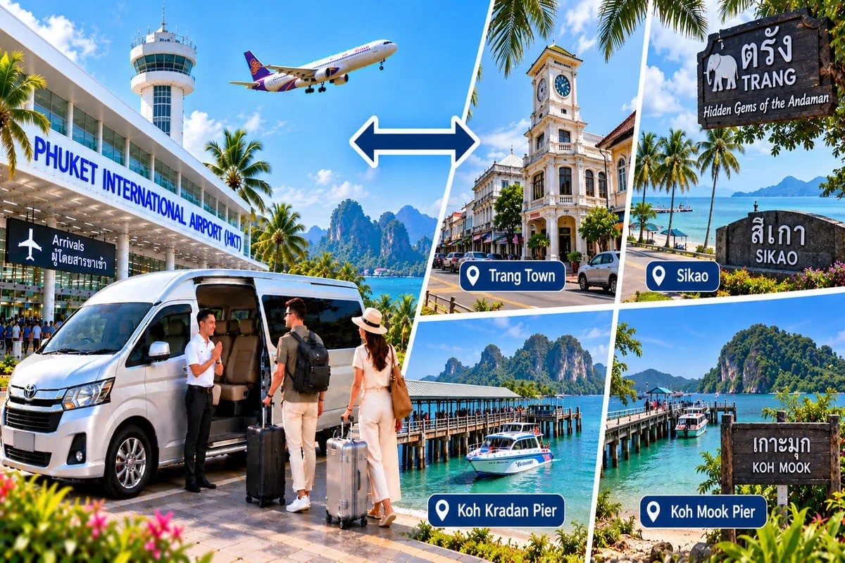 Luxury private minivan for transfers across Thailand