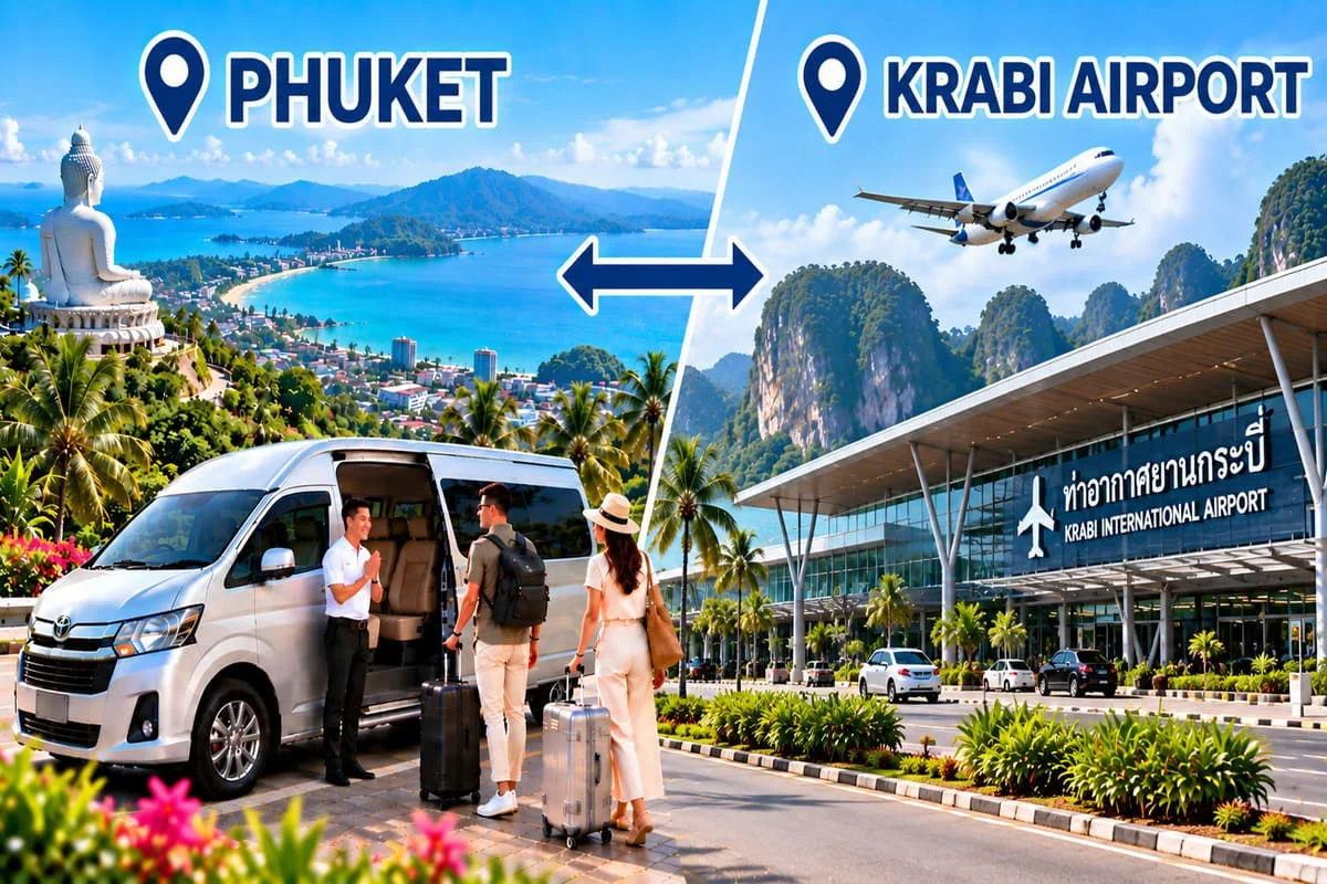Spacious private minivan for travel across Thailand