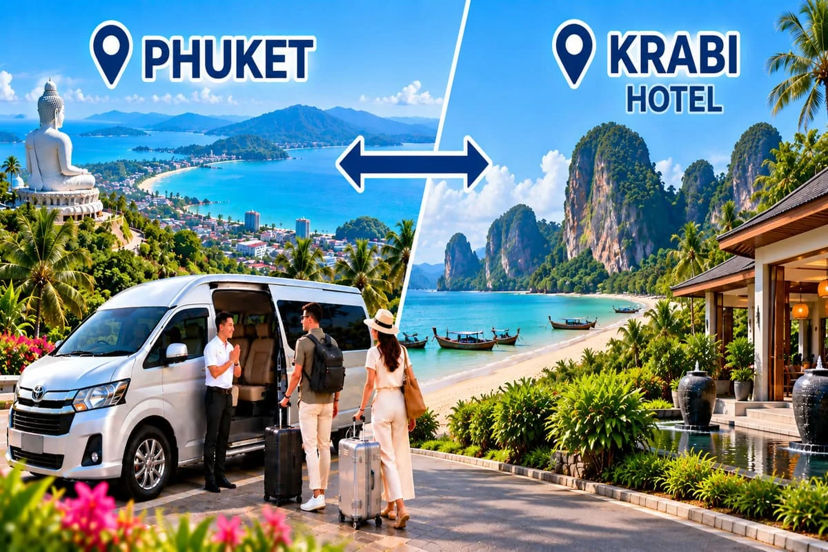 Luxury seating inside a private Thailand minivan