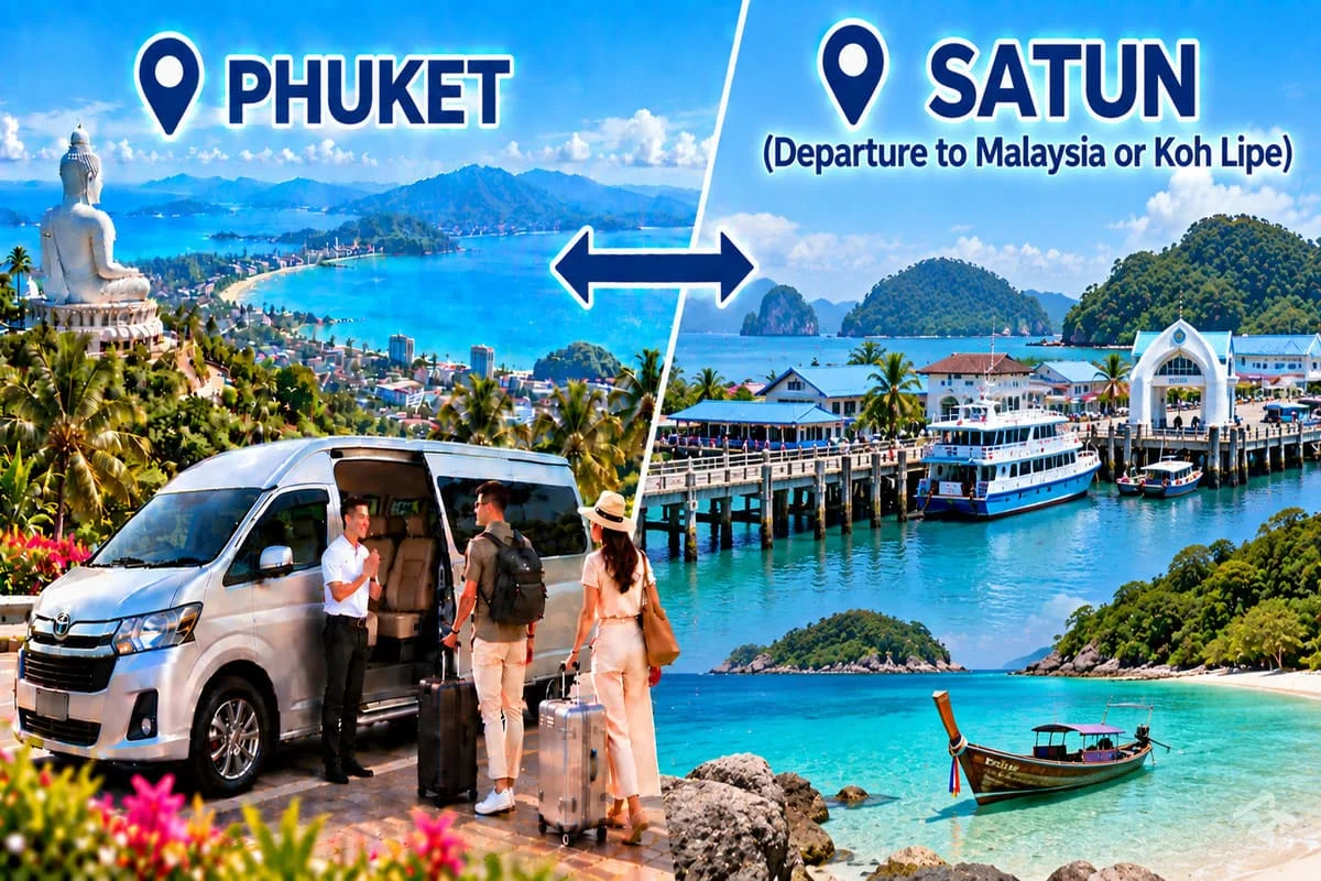 Private Phuket minivan transfer service