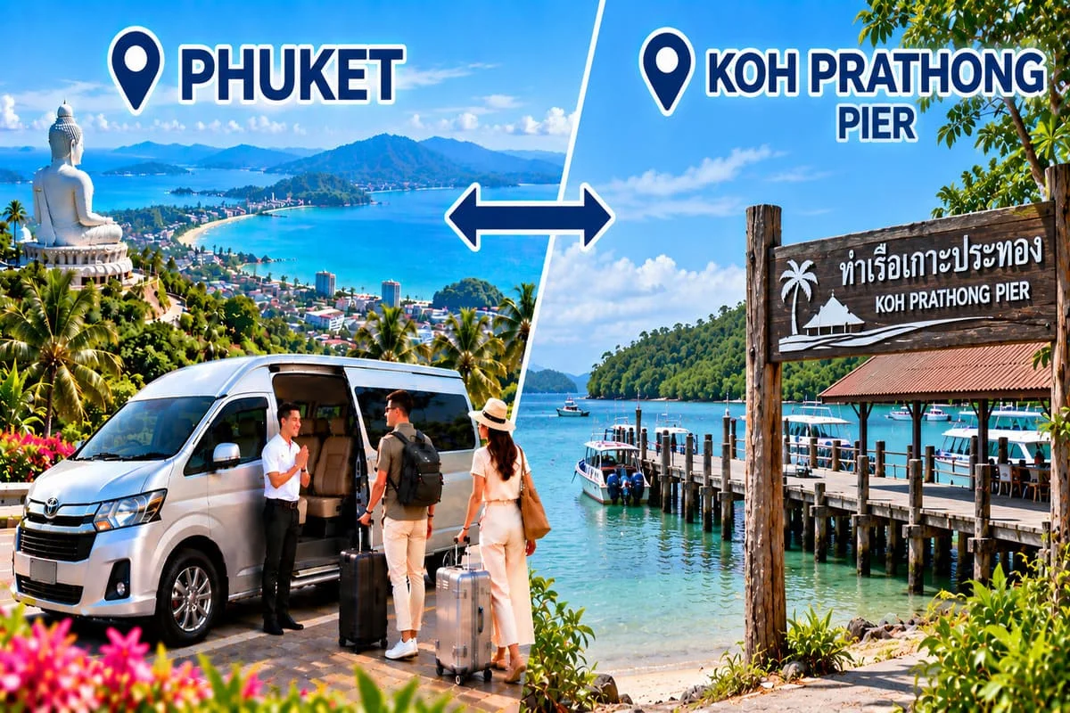 Modern private minivan for Thailand airport transfers