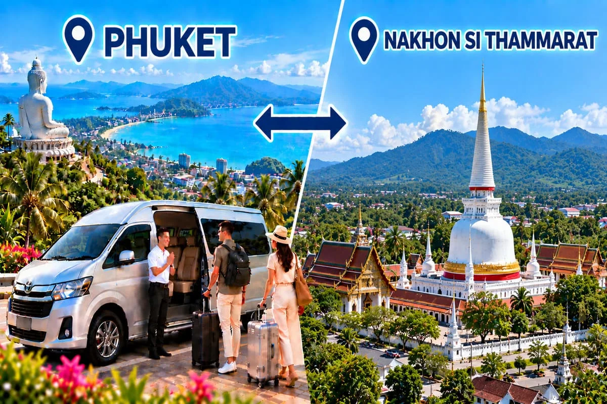 Private minivan transfer from Phuket across Thailand