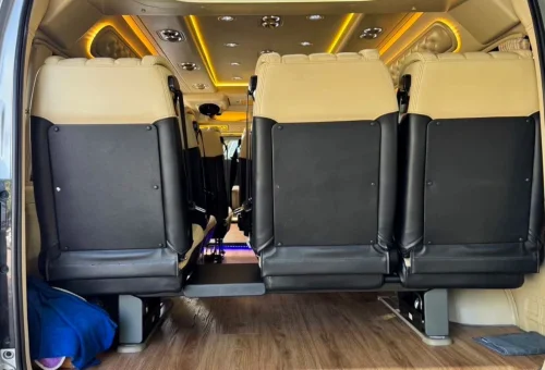 Premium interior of a private minivan for Thailand transfers