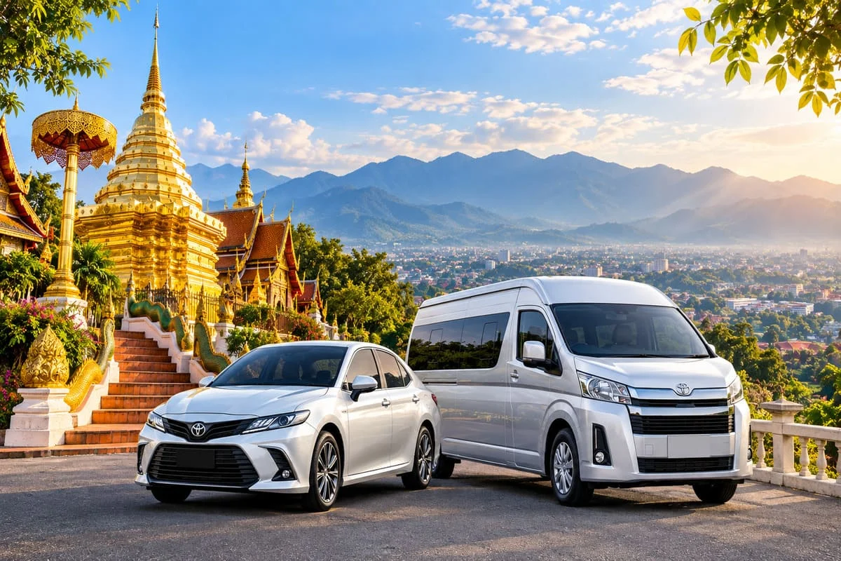 Private car and minivan transfer from Chiang Mai across Thailand
