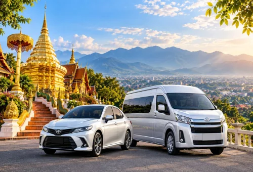 Private car and minivan transfer from Chiang Mai across Thailand