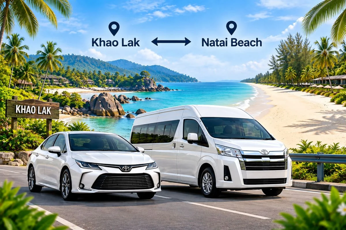 Comfortable private minivan transfer in Thailand