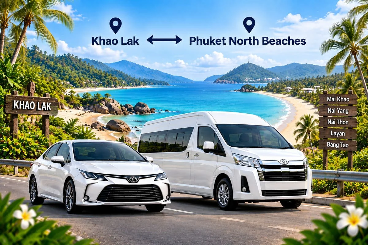 Luxury seating inside a private Thailand minivan