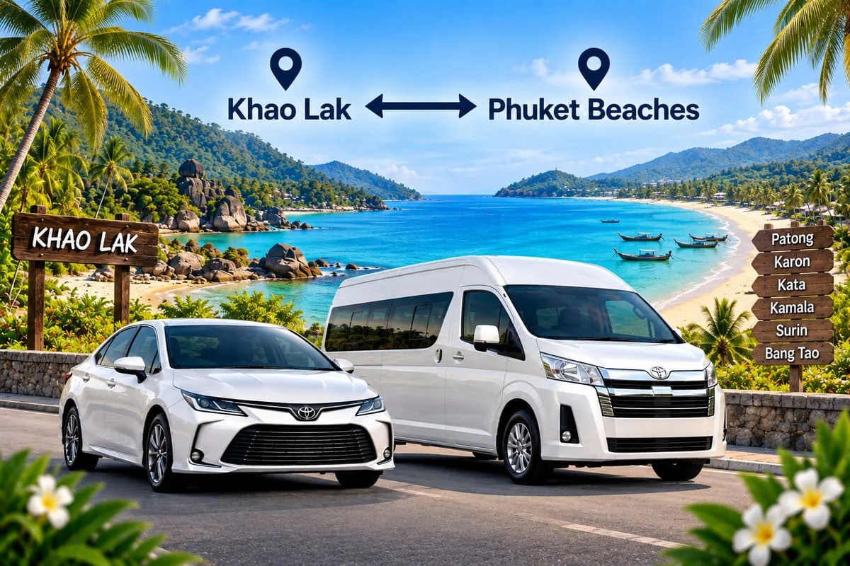Private minivan vehicle for Thailand transfers