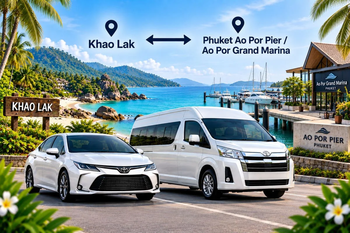 Private Phuket minivan transfer service