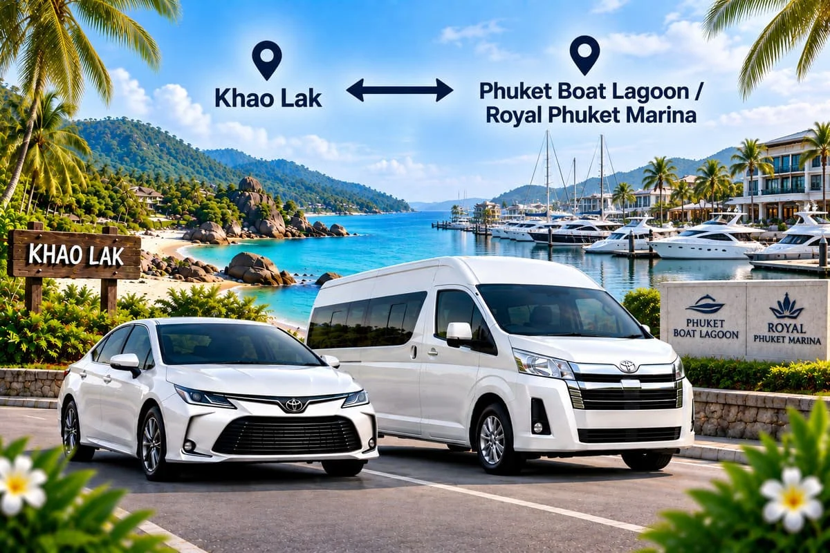 Private car and minivan transportation in Thailand