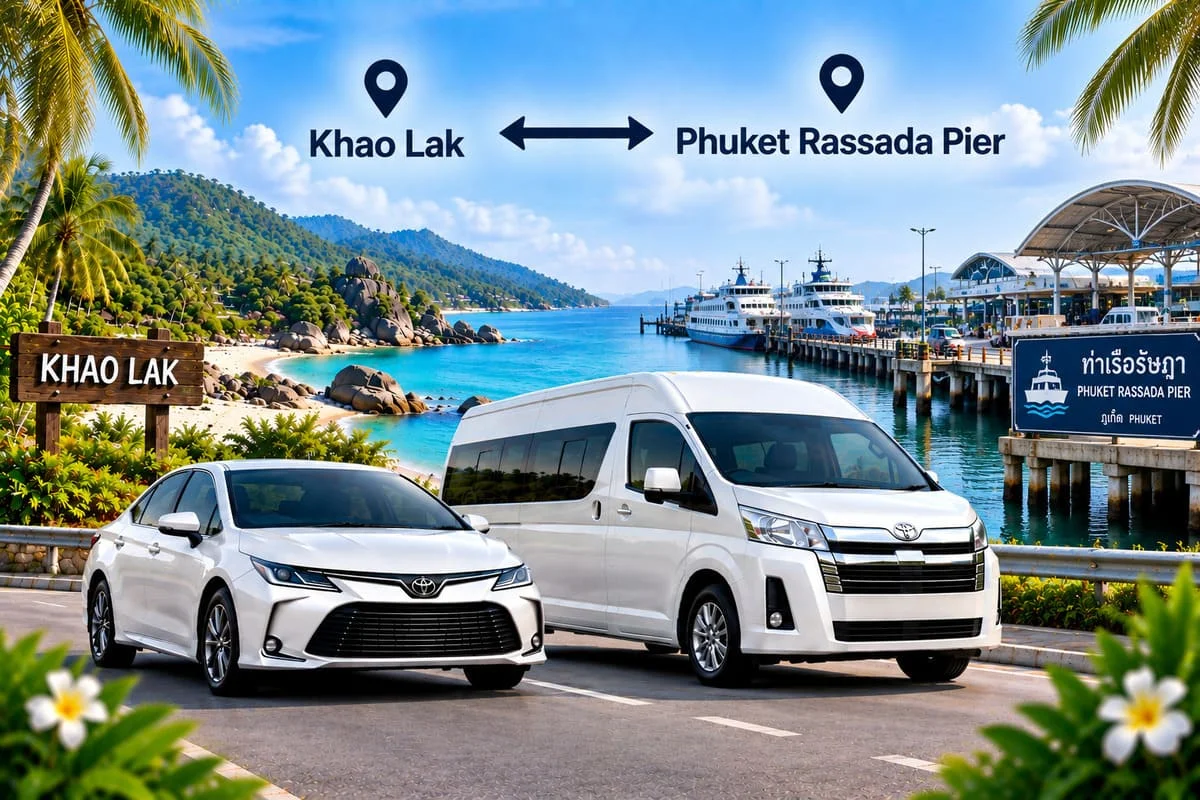 Premium private minivan interior in Thailand