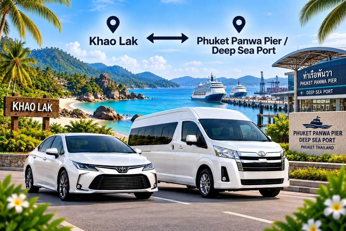 Luxury minivan interior for private Thailand transfers