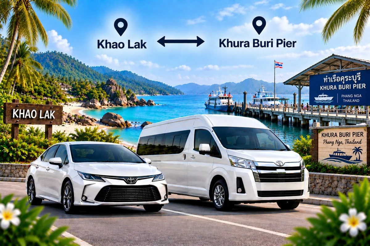 Comfortable private minivan transfer in Thailand