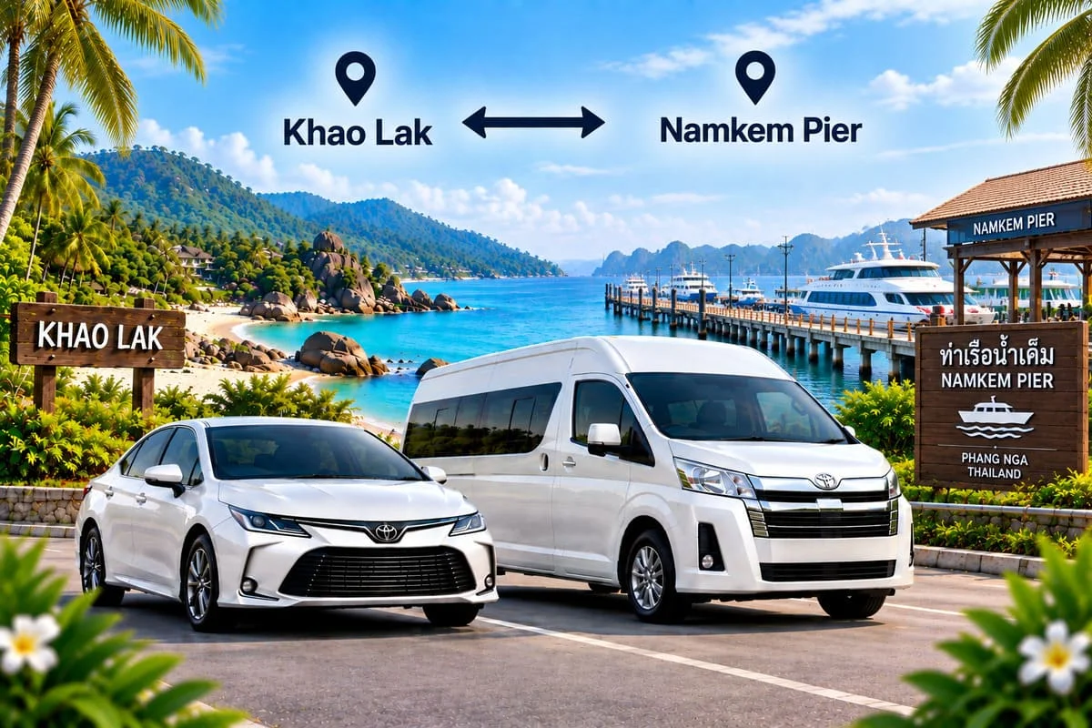 Private car and minivan transfer across Thailand