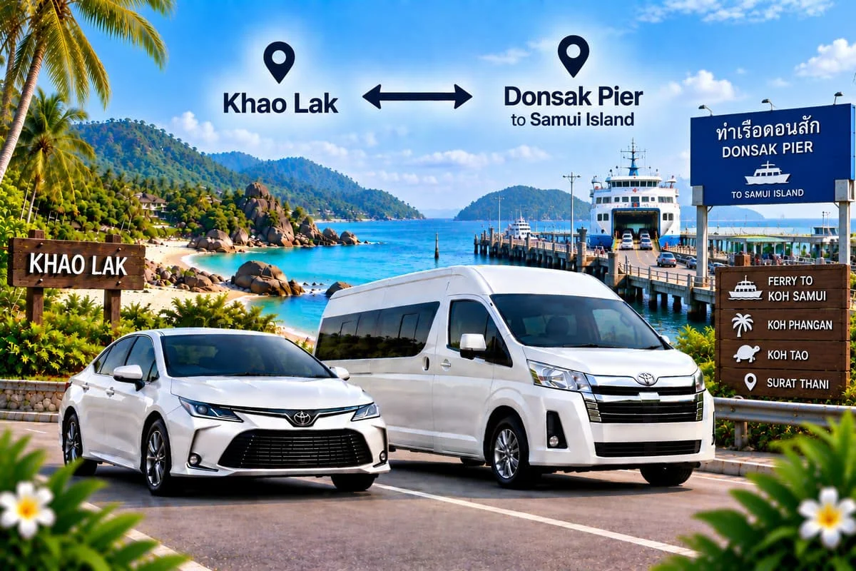 Private minivan vehicle for Thailand transfers