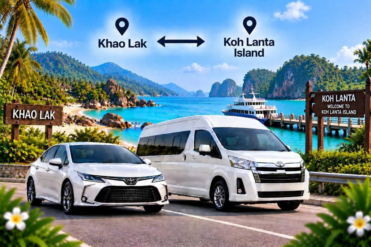 Luxury minivan interior for private Thailand transfers