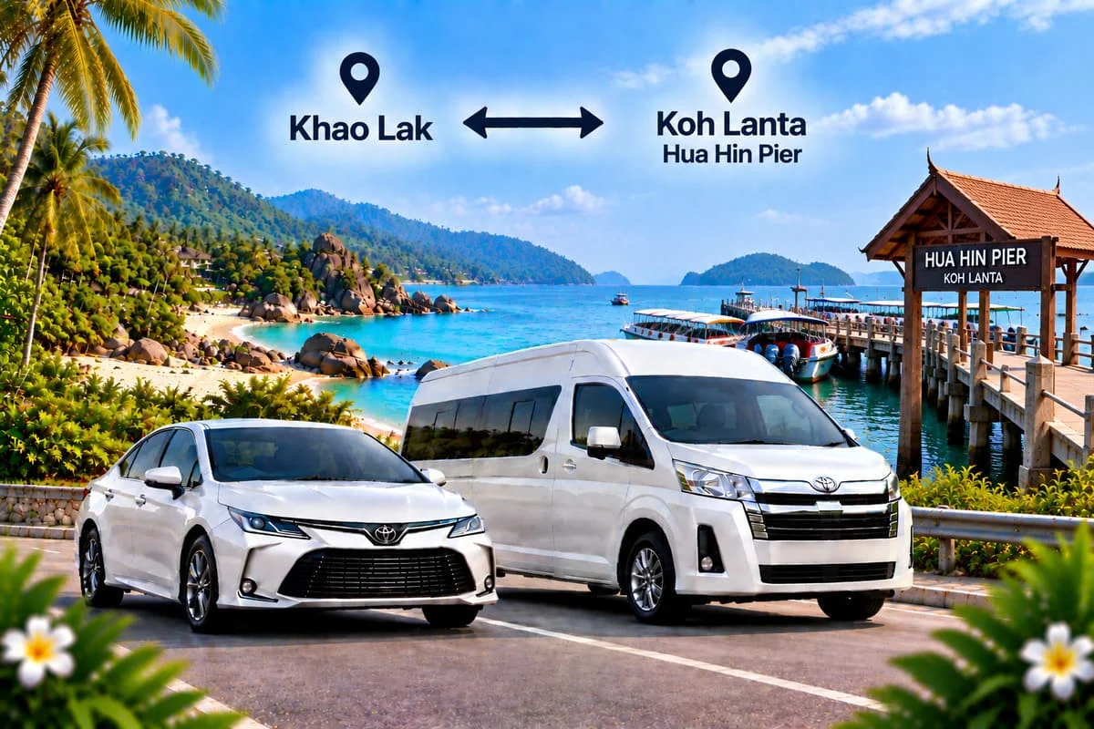Premium private minivan interior in Thailand