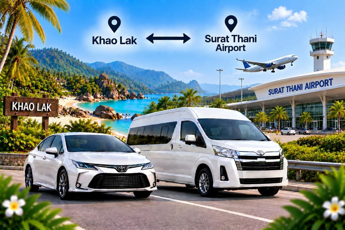 Private transfer vehicle for long distance Thailand travel